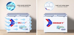 Tủ đông Sanaky Inverter VH-2599A4K cánh kính cường lực