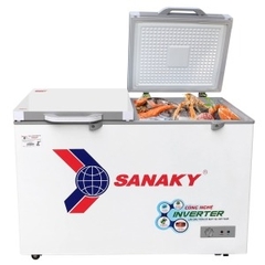 Tủ đông Sanaky Inverter VH-4099W4K cánh kính cường lực màu xám