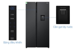 Tủ lạnh Hisense Inverter 550 lít Side By Side RS708N4EBND