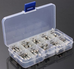 100pcs box 5x20mm Electrical Assorted Fuse Amp Fast-blow Glass Fuse Mix Set 0.2A 0.5A 1A 2A 3A 5A 6A 8A 10A 15A