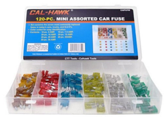 120 Assorted Car Truck Mini Fuse 5,7.5,10,15,20,25,30 AMP