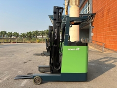 Xe nâng điện Toyota 7FBR15, tải trọng 1,5 tấn, chiều cao nâng tối đa 3000mm, sản xuất năm 2012, số khung 7FBR15-37547, model 7FBR15