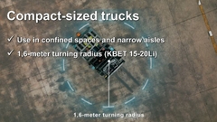 Xe nâng điện 3 bánh Baoli KBET 15-20Li