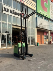 Xe nâng điện Toyota 7FBR15, tải trọng 1,5 tấn, chiều cao nâng tối đa 3000mm, sản xuất năm 2012, số khung 7FBR15-37547, model 7FBR15