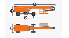 Xe nâng người Boomlift hiệu Dingli, Model BT44RT, T Series