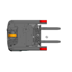 Xe nâng điện ngồi lái Baoli KBR14