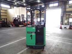 Xe nâng điện cũ reachtruck 1.4 tấn Toyota 8FBR14, chiều cao nâng 4m. Sx 2021