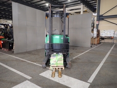 Xe nâng điện cũ reachtruck 1.4 tấn Toyota 8FBR14, chiều cao nâng 4m. Sx 2021