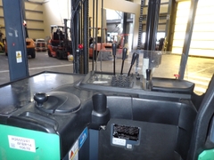 Xe nâng điện cũ reachtruck 1.4 tấn Toyota 8FBR14, chiều cao nâng 4m. Sx 2021