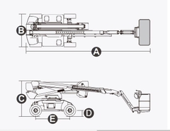 Xe nâng người Boomlift hiệu Dingli, Model BA20CERT, D Series