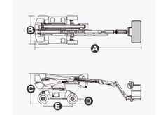 [Báo giá] Xe nâng người Boomlift hiệu Dingli, Model BA20CRT, D Series, cập nhật 2025