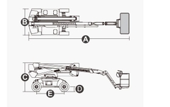 Xe nâng người Boomlift hiệu Dingli, Model BA22CHRT, D Series