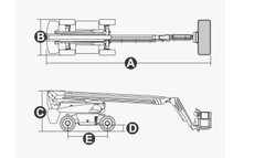 Xe nâng người Boomlift hiệu Dingli, Model BA28ERT, M Series