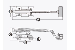 Xe nâng người Boomlift hiệu Dingli, Model BA28RT, M Series