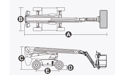 Xe nâng người Boomlift hiệu Dingli, Model BT20CRT, D Series