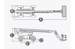 Xe nâng người Boomlift hiệu Dingli, Model BT22HRT, M Series