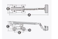 Xe nâng người Boomlift hiệu Dingli, Model BT22RT, M Series, cập nhật 2023