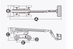 Xe nâng người Boomlift hiệu Dingli, Model BT26ERT, M Series