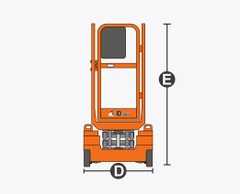 Xe nâng người Scissor lifts, hiệu Dingli model JCPT0507PA