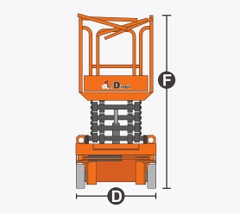 Xe nâng người Scissor lifts, hiệu Dingli model JCPT0607DCM