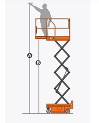 Xe nâng người Scissor lifts, hiệu Dingli model JCPT0607DCM