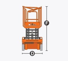 Xe nâng người Scissor lifts, hiệu Dingli model JCPT0607PA