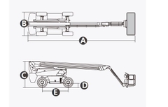 Xe nâng người Boomlift hiệu Dingli, Model BT34HRT, M Series