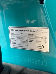 Xe nâng tay điện 1.5 tấn Baoli KBP15-S3. Sx 2024. Mới 100%. Mã XM.EP15BA001.00872