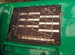Xe nâng điện cũ 2.5 tấn Komatsu FB25EXF-11. Khung V4000. Sản xuất năm 2012. Mã XC.B25KOD25.00115