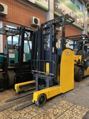 Xe nâng điện đứng lái cũ 1.3 tấn Komatsu FB13RS-14, nâng cao 3m, 2008. XC.R13KOS30.00565