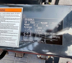 Xe nâng dầu 2.5 tấn CT Power FD25 7LS Series. Khung V3000. Sx 2025. Mã XM.D25CTS30.00880