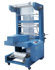 Máy cắt dán màng co tự động, máy đóng lốc chai BSE-5040A + QSJ5040A