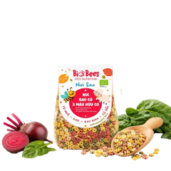 [BIOBEES] Nui mì rau củ 3 màu hữu cơ hình sao 50g & 100g