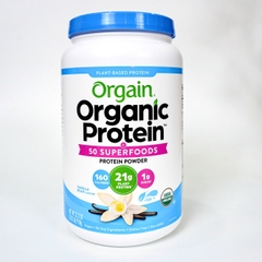 [Orgain] Đạm thực vật và Superfoods hữu cơ hương Vani 510g & 918g