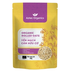 Aztec Organics Yến Mạch Cán Hữu Cơ 200g
