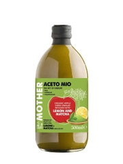 Giấm táo mix chanh matcha hữu cơ Aceto Mio (có giấm cái) - Organic Matcha Lemon Vinegar  (with the Mother)