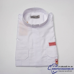 Áo sơ mi cổ côn Linh Mục