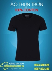 áo thun trơn màu đen