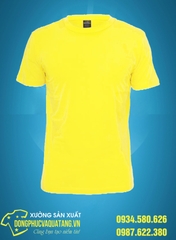 Áo thun trơn màu vàng nhạt