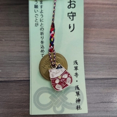 Móc khóa mèo may mắn 5 yên Nhật [5 yên thật]