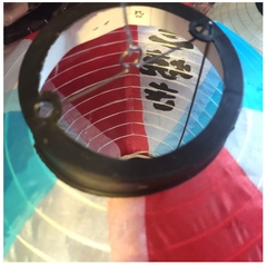 Lồng đèn tròn hoạ tiết Nhật 30cm