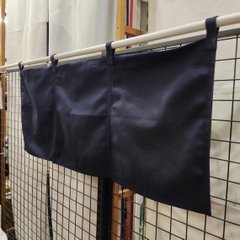 Màn rèm ngang Nhật ghép nhiều mảnh xanh đậm