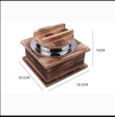 Phần ăn lẩu mì udon 1 người chuyên dùng Nhật thố gỗ tự nhiên