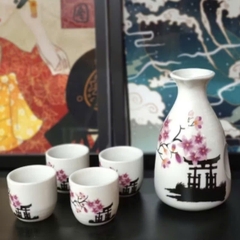 Bộ bình ly uống rượu sake loại bình 300ml