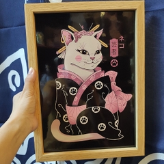 Khung tranh A4 ảnh ép plastic