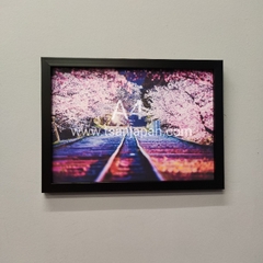 Tranh A4 phong cảnh Nhật khung không kính