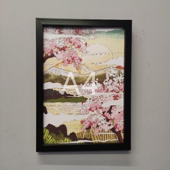 Tranh A4 khung đen không mặt kính