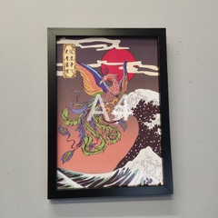 Tranh A4 khung đen ko mặt kính