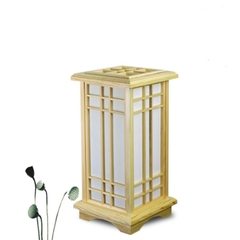 Trụ đèn đứng khung gỗ phong cách Nhật cao 45cm