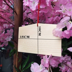 Bảng Gỗ Ema Nhật 2 mặt trơn dùng viết nguyện vọng truyền thống Nhật